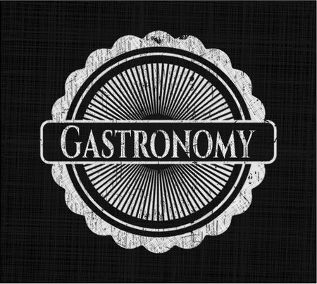 Gastronomy chalkboard emblem