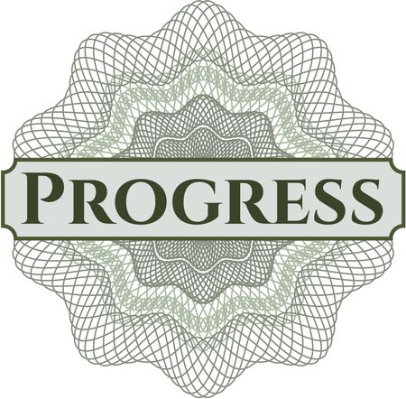 Progress abstract rosette