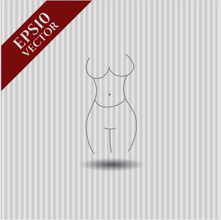 Female Silhouette high quality icon