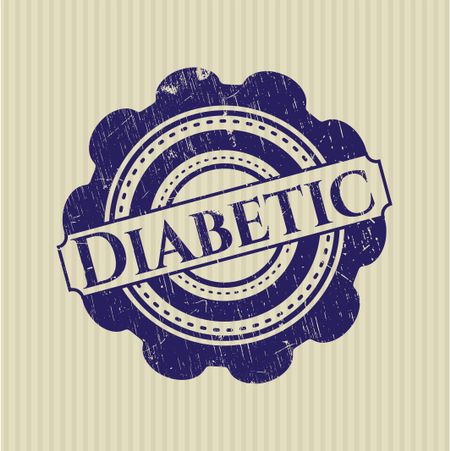 Diabetic rubber grunge texture stamp