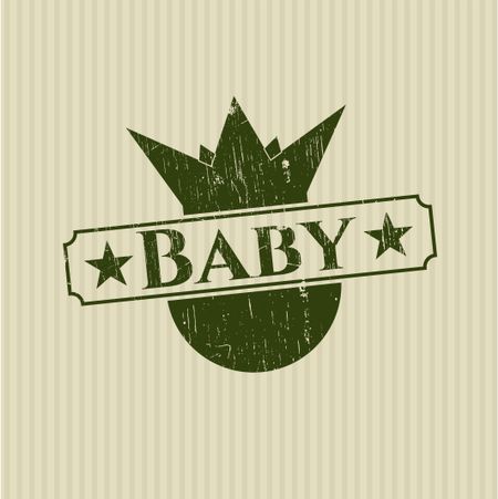 Baby rubber stamp