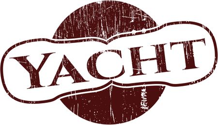 Yacht grunge stamp