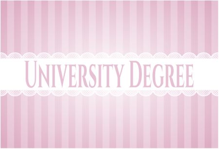 University Degree poster