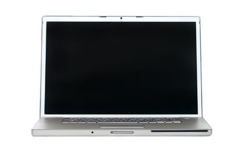 Laptop computer isolated over a white background