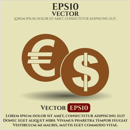 Currency Exchange vector icon