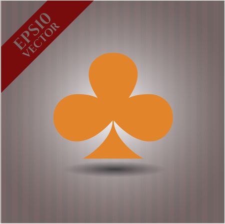 Poker clover vector symbol