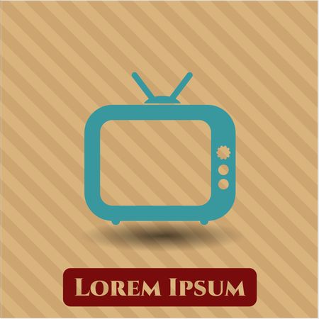 Old TV (Television) vector symbol