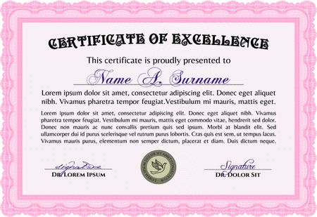 certificate template eps10 jpg of achievement diploma vector illustration design completion