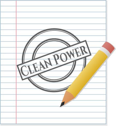 Clean Power draw (pencil strokes)