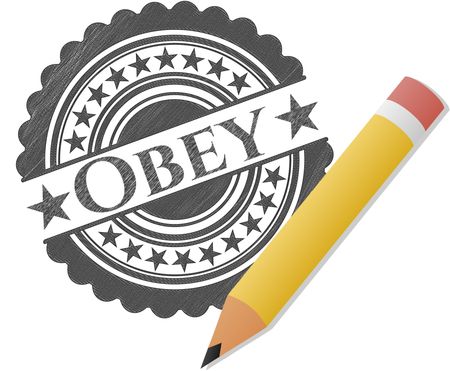 Obey draw (pencil strokes)