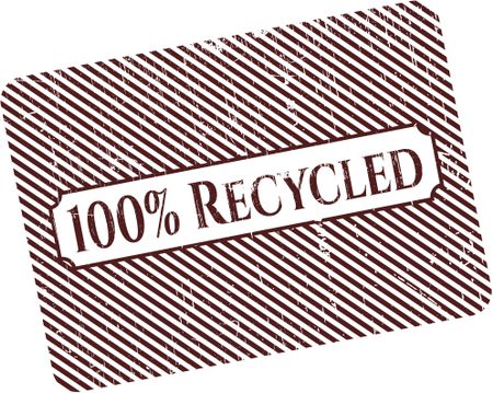 100% Recycled grunge seal