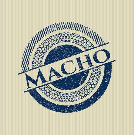 Macho rubber seal with grunge texture