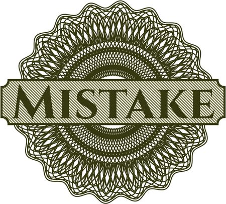 Mistake abstract rosette