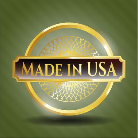 Made in USA gold badge