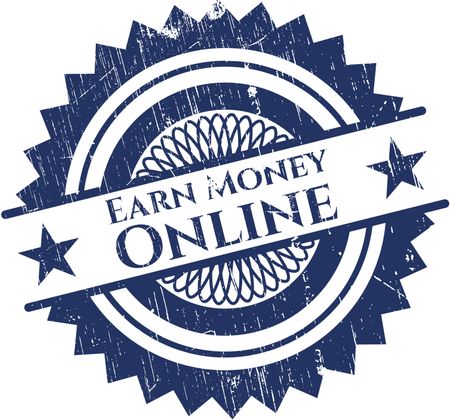 Earn Money Online grunge seal