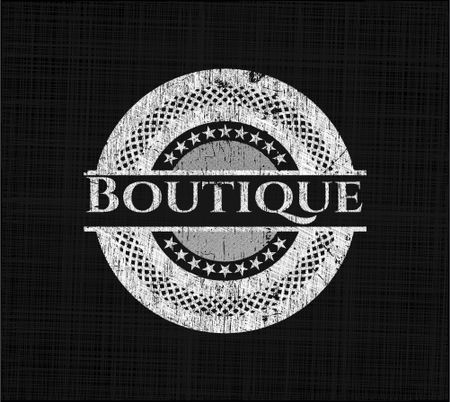 Boutique on blackboard