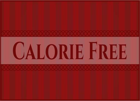 Calorie Free card or banner