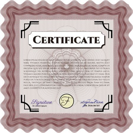 certificate template eps10 jpg of achievement diploma vector illustration design completion