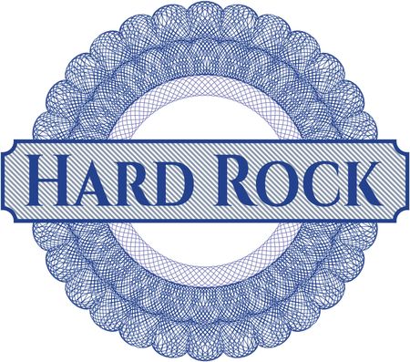 Hard Rock inside a money style rosette