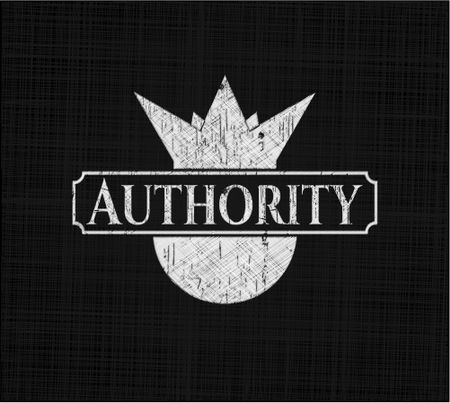 Authority chalkboard emblem