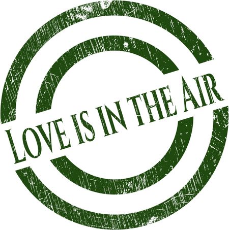 Love is in the Air rubber stamp