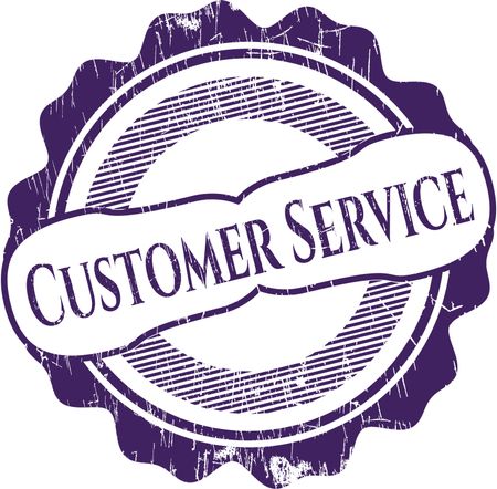 Customer Service rubber stamp