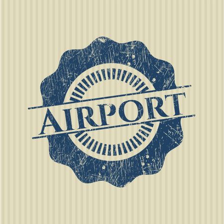 Airport rubber stamp