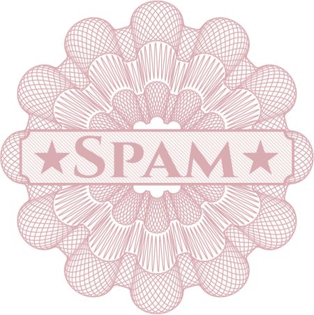 Spam inside a money style rosette