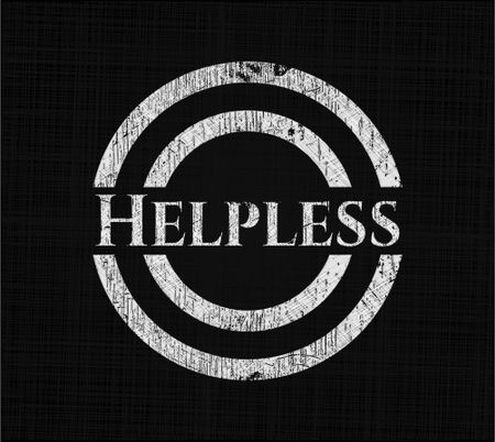 Helpless chalkboard emblem