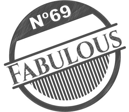 Fabulous pencil strokes emblem