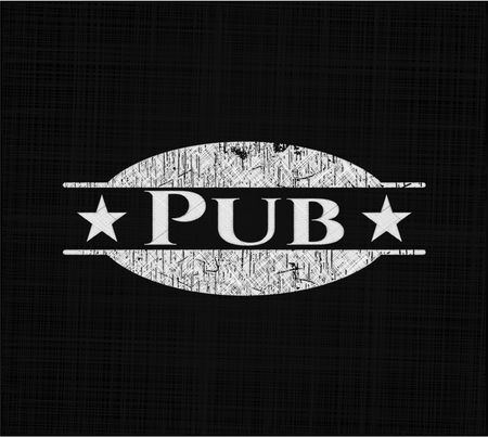 Pub on blackboard