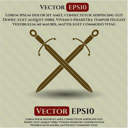 Crossed Swords icon or symbol