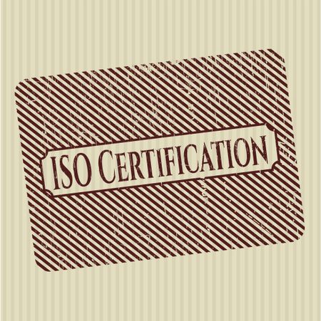 ISO Certification grunge seal