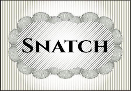 Snatch banner or poster