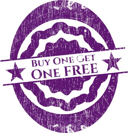 Buy one get One Free rubber grunge texture seal