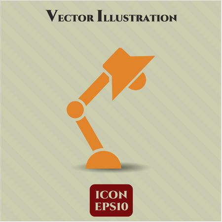 Desk Lamp vector icon