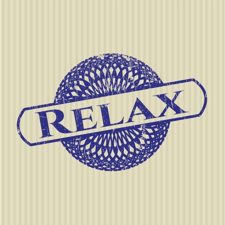 Relax rubber stamp