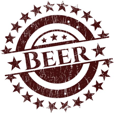 Beer rubber grunge texture seal