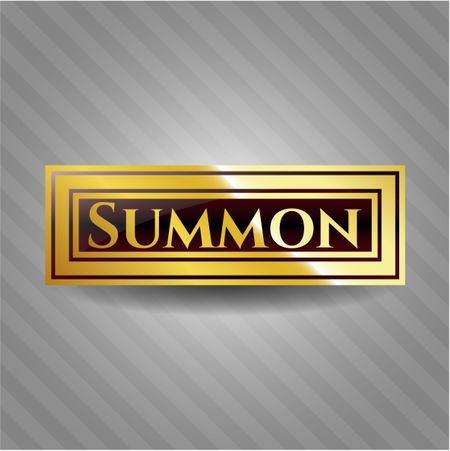 Summon golden badge or emblem