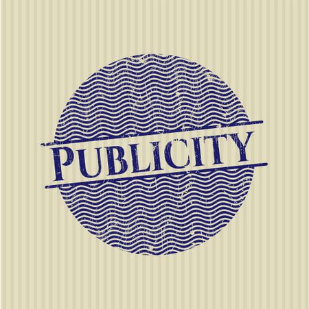 Publicity grunge style stamp