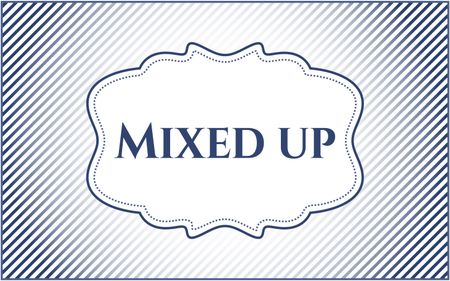 Mixed up poster or banner