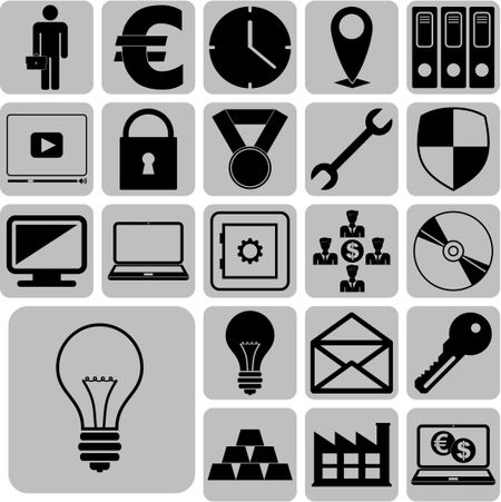 22 businessicon set. Universal Modern Icons.