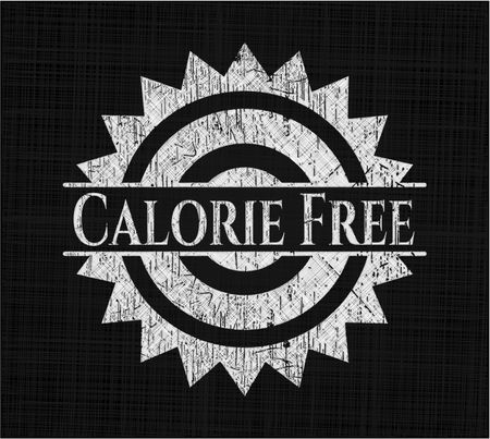 Calorie Free with chalkboard texture
