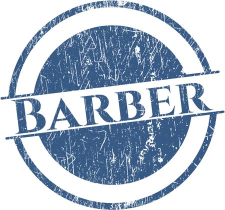 Barber rubber grunge texture stamp