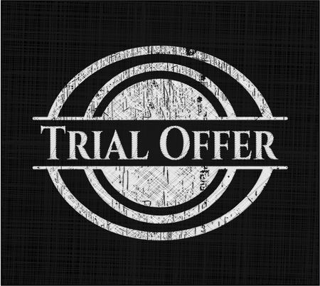 Trial Offer written on a chalkboard