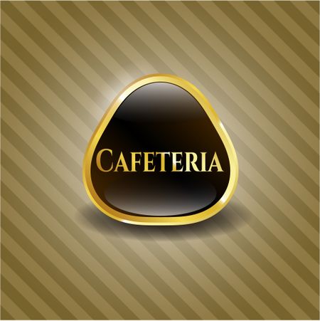Cafeteria gold emblem or badge
