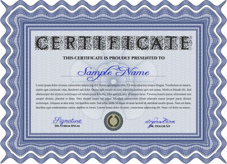 certificate template eps10 jpg of achievement diploma vector illustration design completion