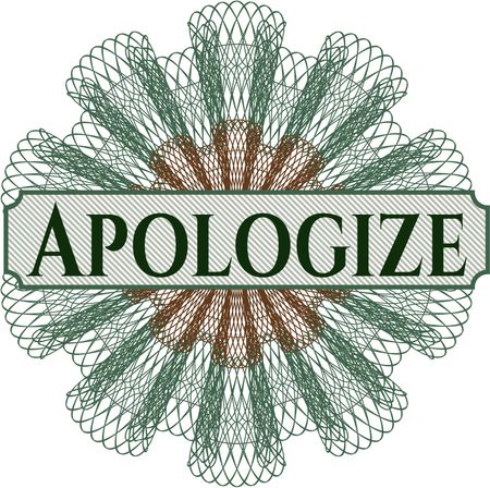 Apologize money style rosette