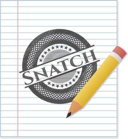 Snatch pencil emblem