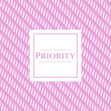 Priority colorful banner